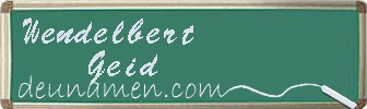 Wendelbert Geid Visitenkarte